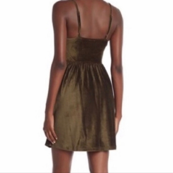 Good Luck Gem Velvet Mini Dress - Picture 2 of 9
